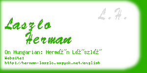 laszlo herman business card